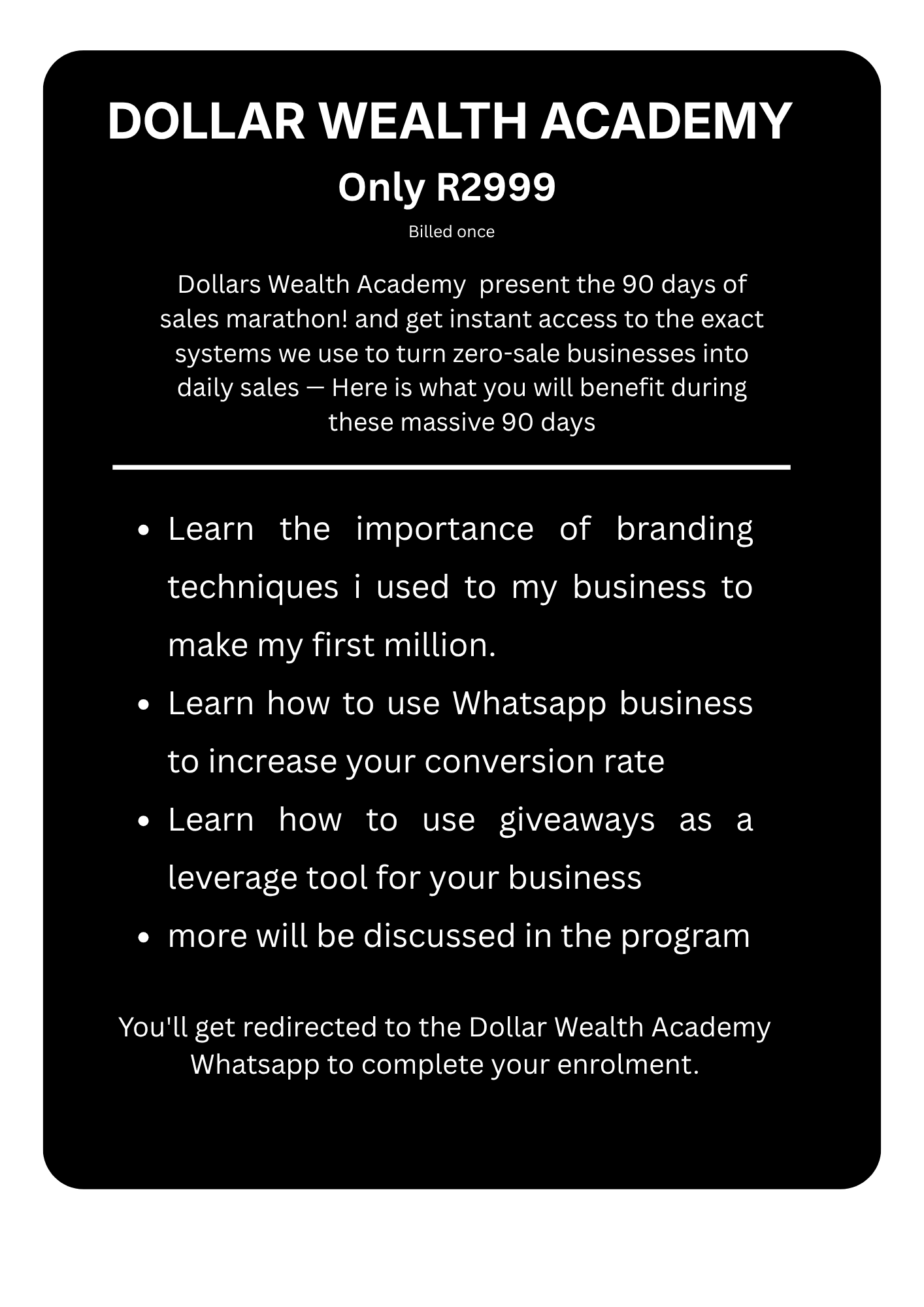 THE 90 DAY PROGRAM